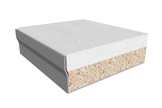 Панель фальшпідлоги CBI Europe, Гібрид Сульфату кальцію + ДСП в сталевій напівкапсулі